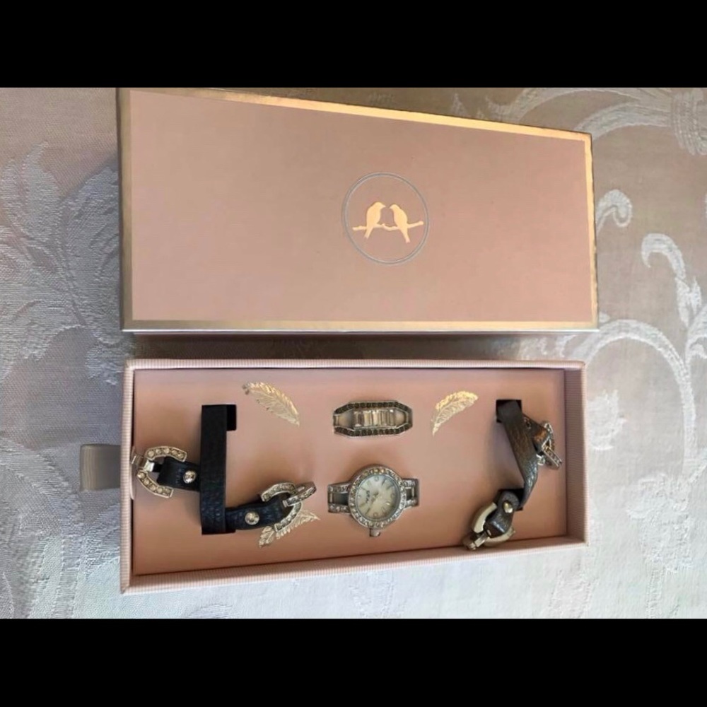 Chloe and Isabel Convertible Watch + Bracelet Set